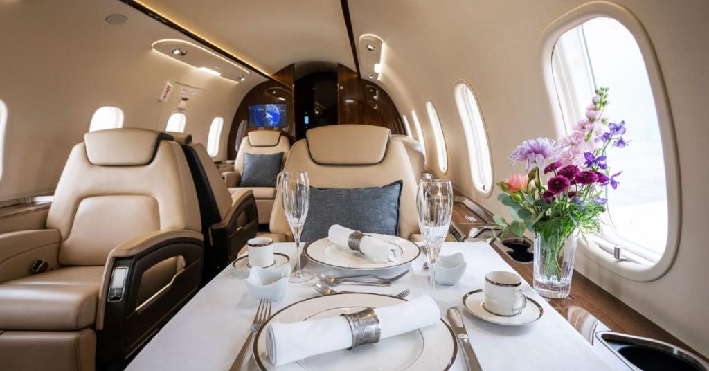 Describe the Experience of Flying on Private Jets
