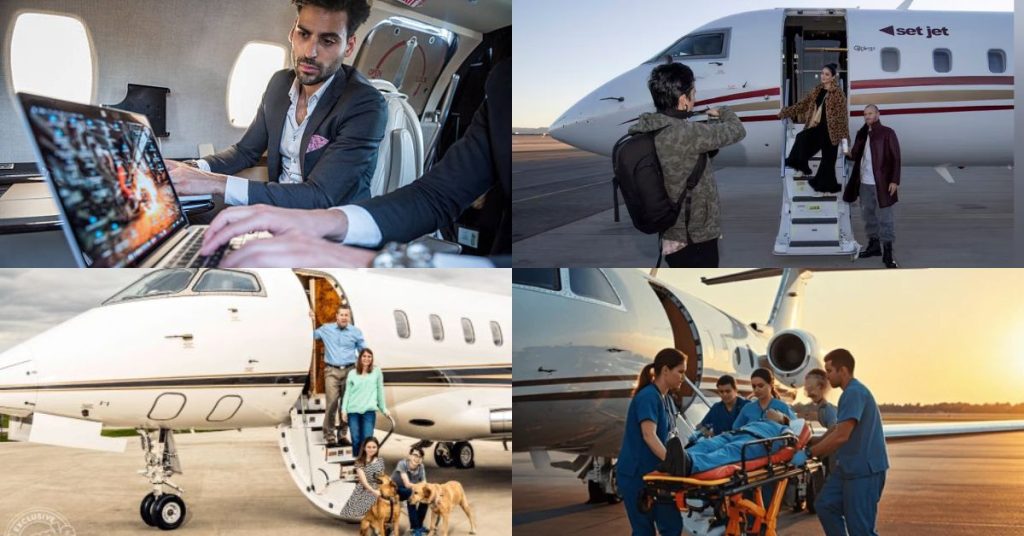 Describe the Experience of Flying on Private Jets