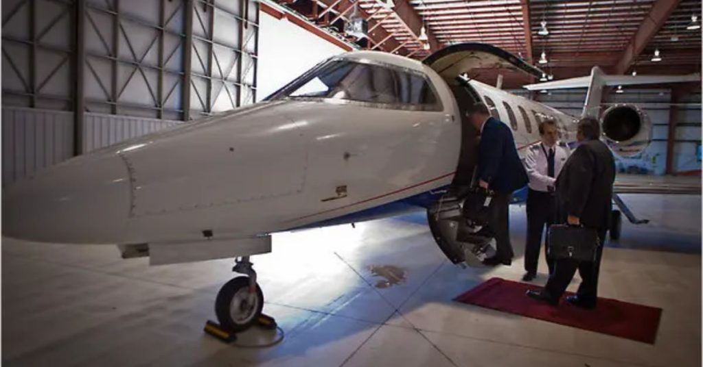 Where do people keep their private jets