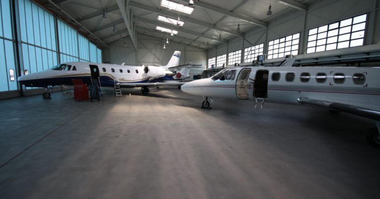 Where do people keep their private jets